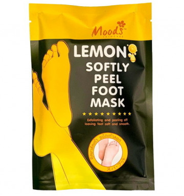 Маска - носочки для пиллинга стоп с лимоном