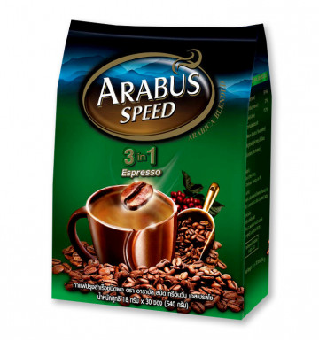 Кофе 3 в 1 со сливками Espresso Arabus Seed 1 или 30 пакетиков