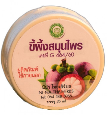 Мангустиновая мазь - воск от грибка и дерматита Nina Thai Herbs 35 мл