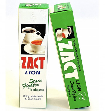 Зубная паста для любителей кофе и чая Zact Lion 160 гр