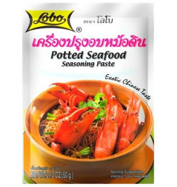 Специи - паста для морепродуктов в горшочке по-тайски Lobo 60 гр
