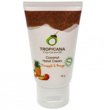 Кокосовый крем для рук с манго и ананасом без парабенов Tropicana 50 гр