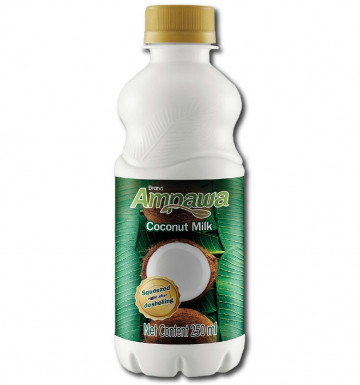 100% натуральное кокосовое молоко в бутылке 250 мл