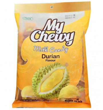 Жевательные молочные конфеты - ириски с дурианом My Chewy 360 гр