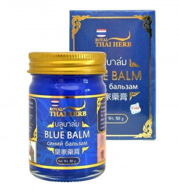 Синий бальзам от варикоза и тяжести ног Royal Thai Herb 50 гр