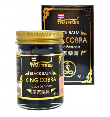 Чёрный бальзам с ядом кобры Royal Thai Herb 50 гр