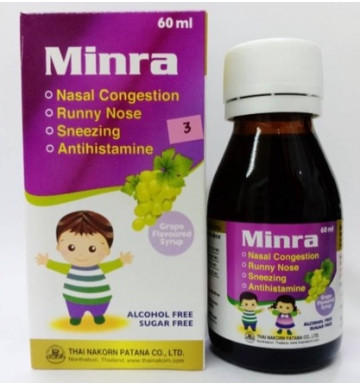 Сироп от кашля и аллергии для детей Minra (Dimetapp) 60 мл