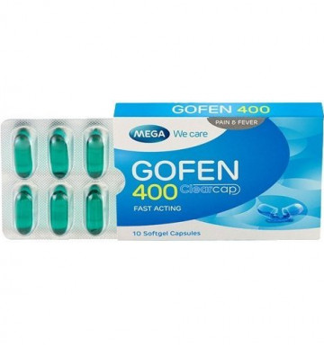 Обезболивающее средство мягкие капсулы Гофен (Gofen) 400 10 капсул