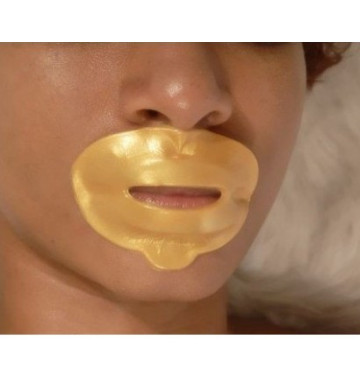 Золотая маска для губ с коллагеном