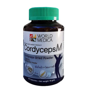 Кордицепс М витаминный комплекс для мужчин World Medica 60 капсул