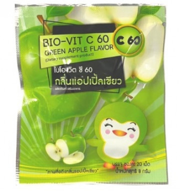 Леденцы с витамином С и вкусом яблока Bio Vit C