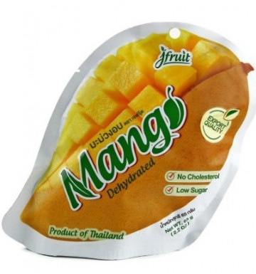 Сушеное манго 50 гр 10% сахара