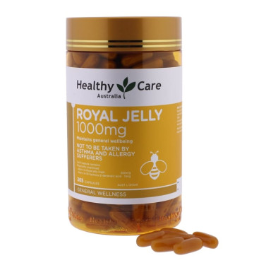 Маточное молочко в капсулах Royal Jelly Healthy Care 1000 мг 365 шт
