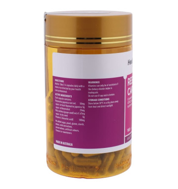 Ресвератрол Антиоксидант для сердечно-сосудистой системы Healthy Care 180 капсул