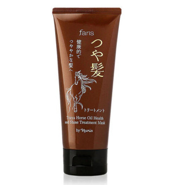 Японская маска с лошадиным маслом от выпадения волос Tsuya Horse Oil Faris 100 гр