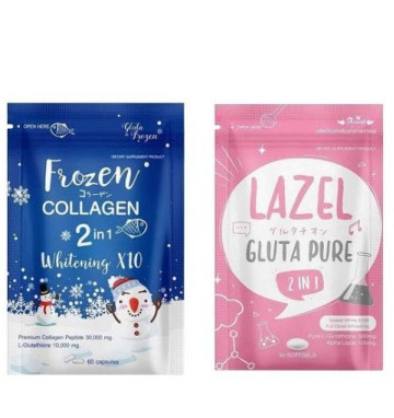 Комплекс с глутатионом и ALA для сияния кожи Lazel GLuta Pure 2 in 1 30 шт