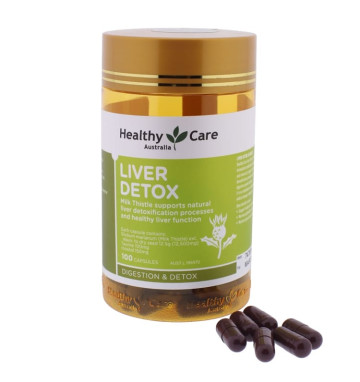 Комплекс Liver Detox для очищения печени Healthy Care 100 капсул