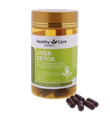 Комплекс Liver Detox для очищения печени Healthy Care 100 капсул