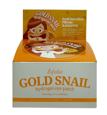 Золотые патчи с улиткой от Esfolio 60 штук