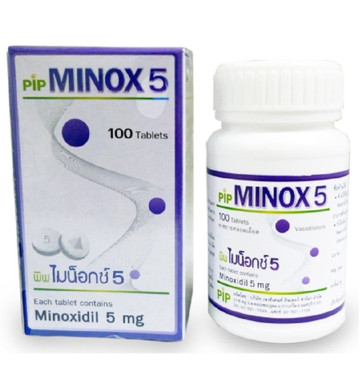 Таблетки с миноксидилом для роста волос Minox 5 мг 100 шт