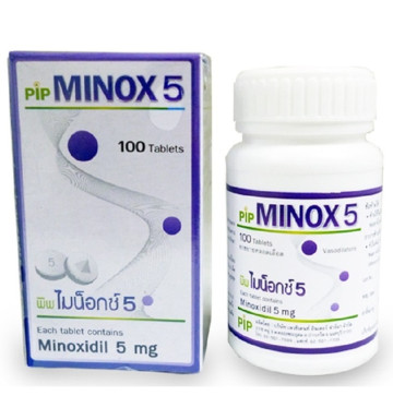 Таблетки с миноксидилом для роста волос Minox 5 мг 100 шт