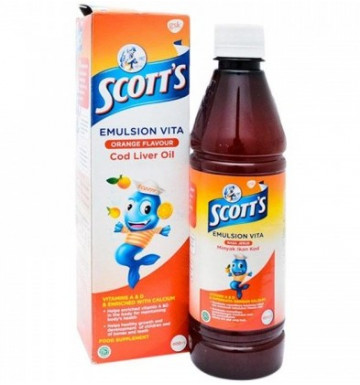 Детский витаминный комплекс с рыбьим жиром Scotts oil 200 мл