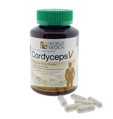 Комплекс Кордицепса с витаминами группы B и хелатом цинка V World Medica 36 капсул