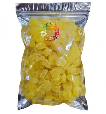 Цукаты из сердцевины тайского ананаса 2% сахара 250 гр 